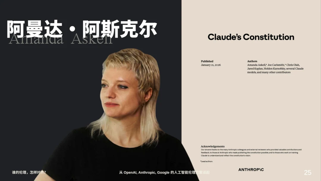 阿曼达·阿斯克尔与《Claude 宪法》封面