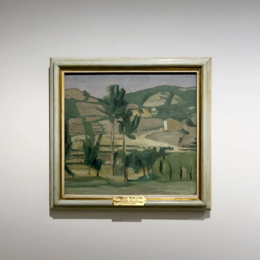 乔治·莫兰迪，《风景》，1942年P.2016, 1942/43，布面油彩。乌菲齐美术馆，佛罗伦萨
