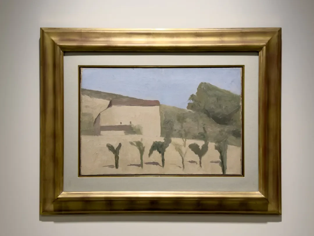 乔治·莫兰迪，《风景》，1943年V.n.457，布面油彩。日内瓦峰会信托，西达尔塔收藏