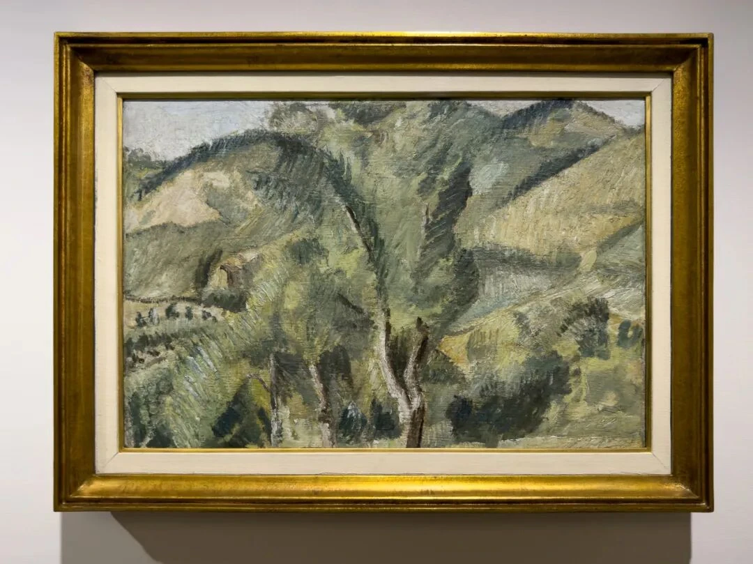 乔治·莫兰迪，《风景》，1913年，V.n.11，布面油彩。米兰二十世纪博物馆