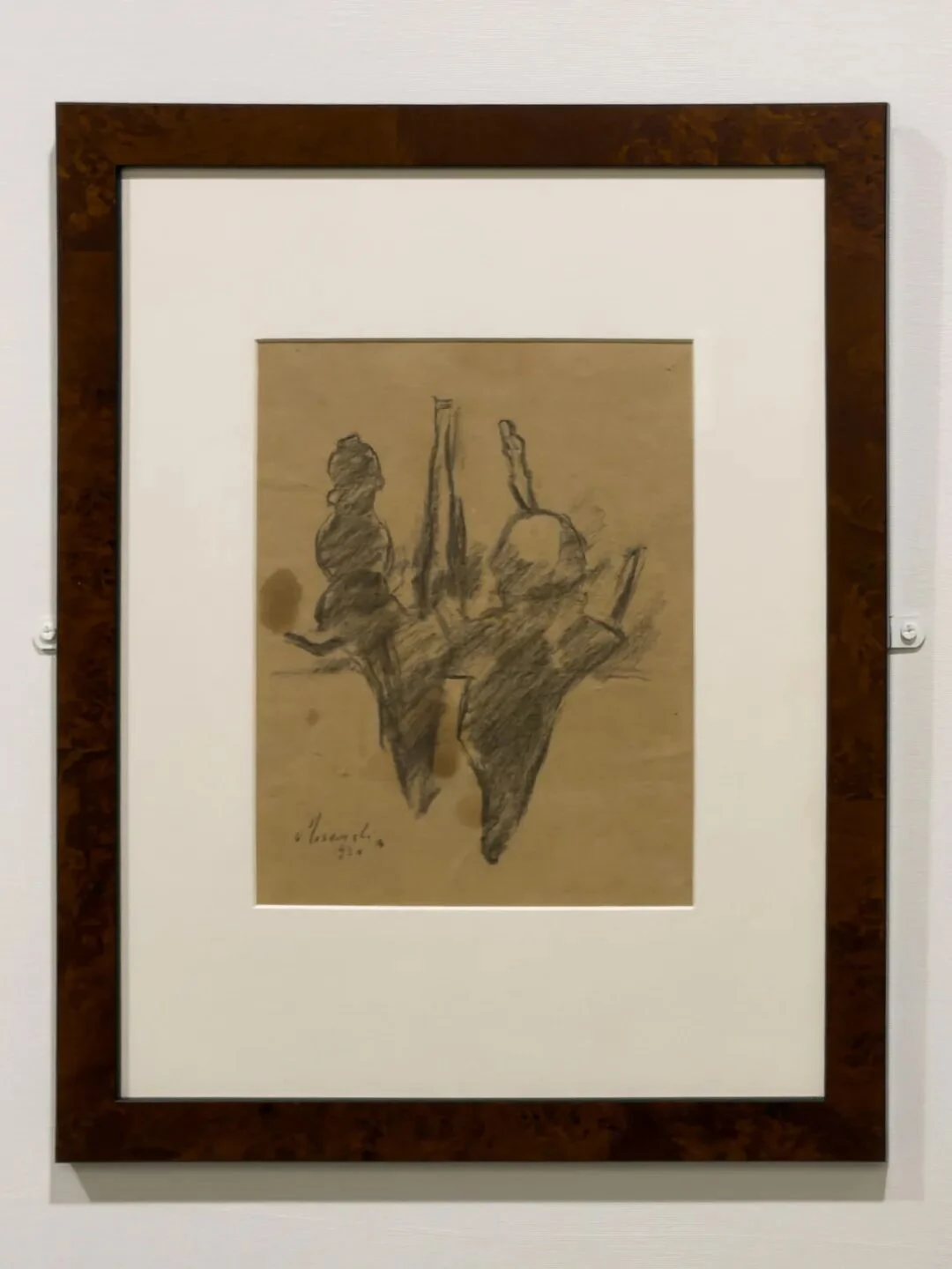 乔治·莫兰迪，《静物》，1924年T.P.1924/2，纸本铅笔。莫兰迪博物馆，博洛尼亚
