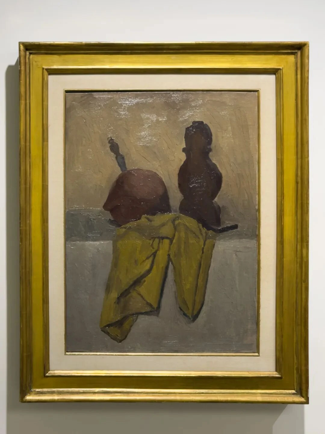 乔治·莫兰迪，《静物》，1928年V.n.127，布面油彩。奥古斯托·弗朗切斯卡·焦瓦纳尔迪收藏，米兰