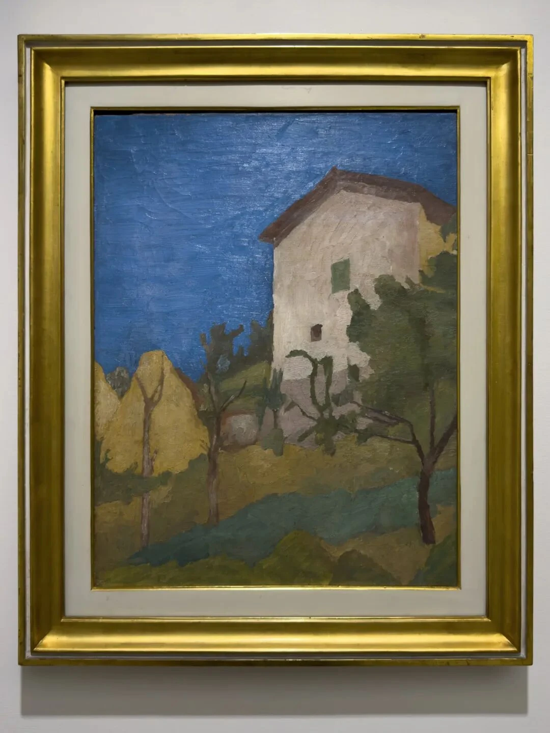 乔治·莫兰迪，《风景》，1927年V.n.125，布面油彩。意大利众议院，罗马