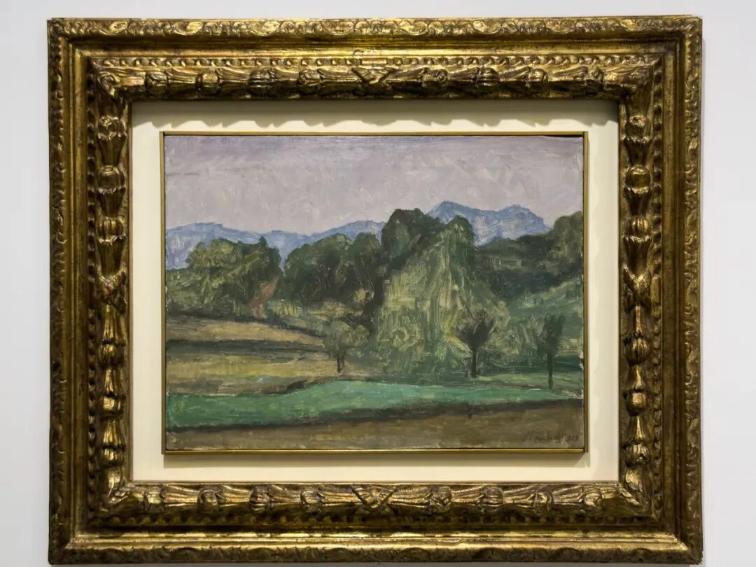 乔治·莫兰迪，《风景》，1929年P.2016, 1929/2，布面油彩。私人收藏